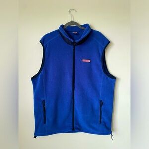 Men’s Vineyard Vines Blue Fleece Vest Size XXL